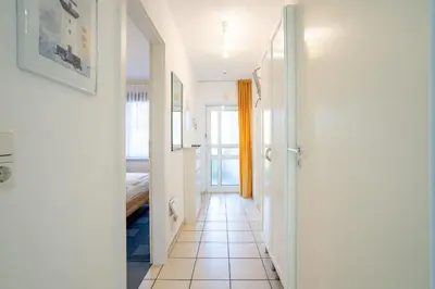 Ein Bett oder Betten in einem Zimmer der Unterkunft OST1 Ferienwohnung Lörper