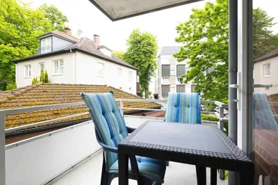 Ein Balkon oder eine Terrasse in der Unterkunft PAR1c Ferienwohnung Wessling F