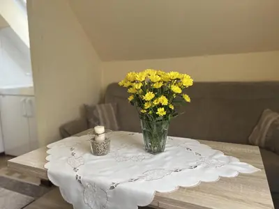 Ein Sitzbereich in der Unterkunft STOE 14a Gästehaus Iden, App 3