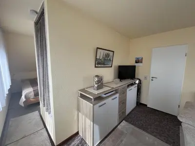 Küche/Küchenzeile in der Unterkunft STOE 14a Gästehaus Iden, App 3