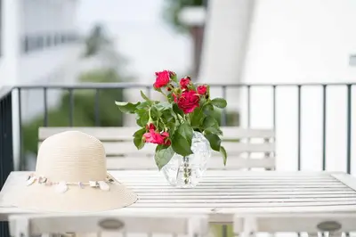 Ein Balkon oder eine Terrasse in der Unterkunft STR92b Ferienwohnung Strandzeit F