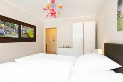 Ein Bett oder Betten in einem Zimmer der Unterkunft TRA2c 