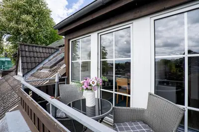 Ein Balkon oder eine Terrasse in der Unterkunft TRA7 