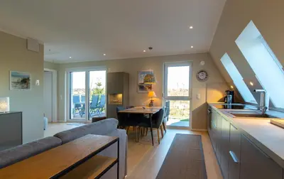Grundriss der Unterkunft Ferienwohnung Beachbreak - Stilvolle Ferienwohnung an der Ostsee