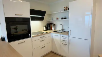 Küche/Küchenzeile in der Unterkunft Miramar Meerblick