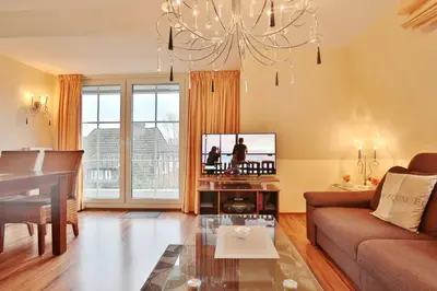 TV/Unterhaltungsangebot in der Unterkunft Ferienhaus Bergstraße 60 Ferienhaus Bergstraße Appartement 9