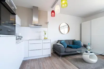 Küche/Küchenzeile in der Unterkunft Ferienwohnung Capolino Suite