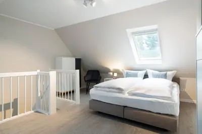 Ein Bett oder Betten in einem Zimmer der Unterkunft Ferienwohnung Hygge