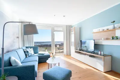 TV/Unterhaltungsangebot in der Unterkunft Ferienwohnung Nordermole