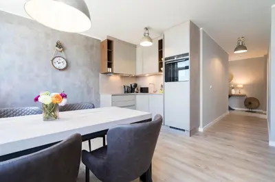 Küche/Küchenzeile in der Unterkunft Ferienwohnung Puro