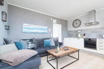 Küche/Küchenzeile in der Unterkunft Ferienwohnung Puro Suite
