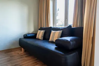 Ein Sitzbereich in der Unterkunft Wohnpark am Mühlenteich - Appartement 27a