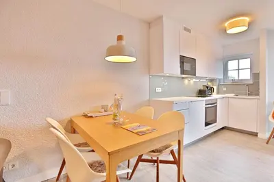 Küche/Küchenzeile in der Unterkunft Residenz Ostseestrand Appartement 17