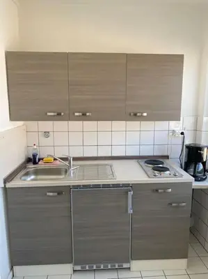 Küche/Küchenzeile in der Unterkunft Cozy apartment in Luebeck!