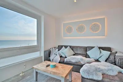 Ein Sitzbereich in der Unterkunft Haus Nautica Nautica Appartement 32