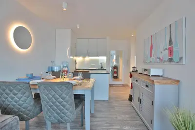 Küche/Küchenzeile in der Unterkunft Haus Nautica Nautica Appartement 32