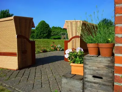 Ein Garten an der Unterkunft Ferienwohnung Smilla