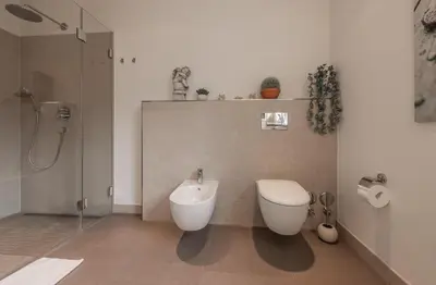 Ein Badezimmer in der Unterkunft Villa am Rethwarder