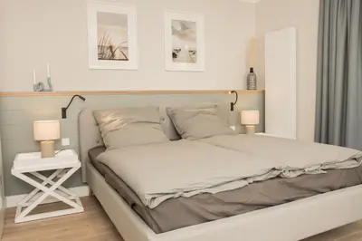 Ein Bett oder Betten in einem Zimmer der Unterkunft sea and salt