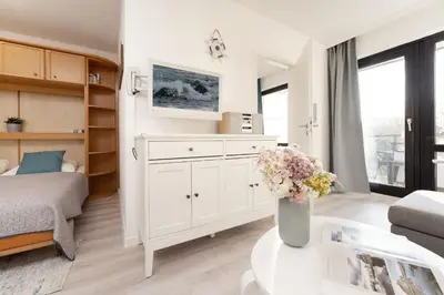 Ein Bett oder Betten in einem Zimmer der Unterkunft Residenz am Hang Traumzeit