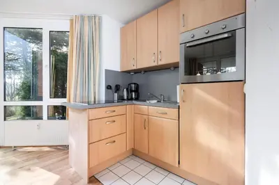Küche/Küchenzeile in der Unterkunft Wohnpark am Mühlenteich - Appartement 29