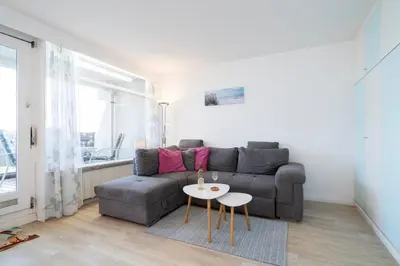 Ein Sitzbereich in der Unterkunft Ferienpark Sierksdorf App 51 - Strandlage