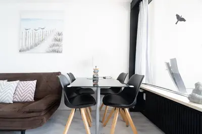 Ein Sitzbereich in der Unterkunft Ferienpark Sierksdorf App 530 - Strandlage