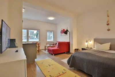 TV/Unterhaltungsangebot in der Unterkunft Hannas Strandhaus App A