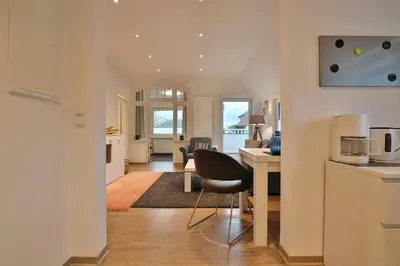 Küche/Küchenzeile in der Unterkunft Hannas Strandhaus App C