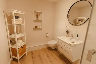 Ein Badezimmer in der Unterkunft Holt Stuuv
