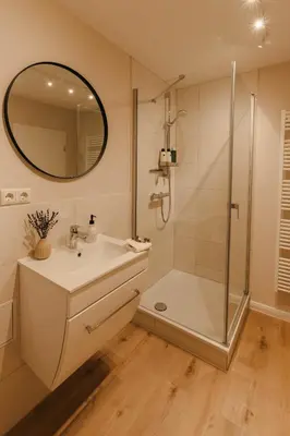 Ein Badezimmer in der Unterkunft Holt Stuuv