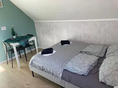 Ein Bett oder Betten in einem Zimmer der Unterkunft Casa Hasselholt