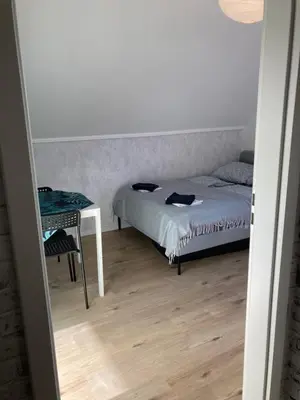 Ein Bett oder Betten in einem Zimmer der Unterkunft Casa Hasselholt