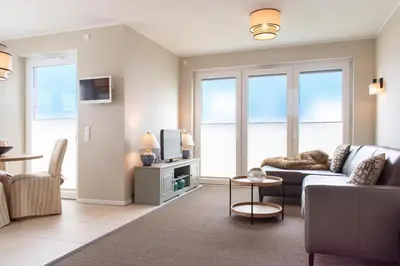 TV/Unterhaltungsangebot in der Unterkunft Ferienwohnung Beach 66 in Haffkrug