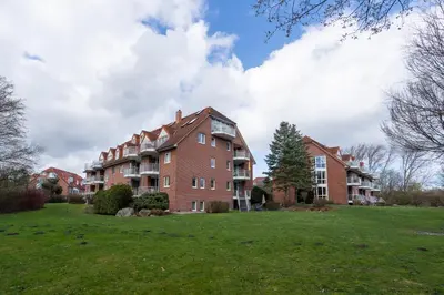 Ein Garten an der Unterkunft Wohnpark am Mühlenteich - Appartement 17