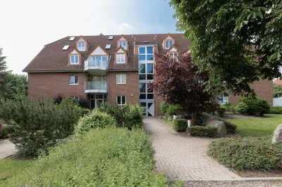 Ein Garten an der Unterkunft Wohnpark am Mühlenteich - Appartement 17
