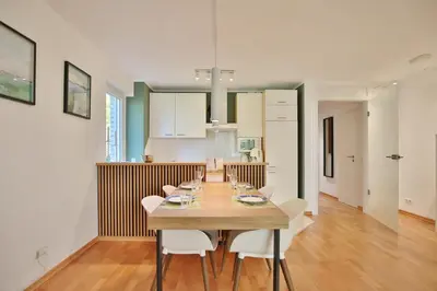 Küche/Küchenzeile in der Unterkunft Wohldkamp 4 Appartement 5