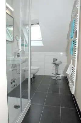 Ein Badezimmer in der Unterkunft Seeschwalbe