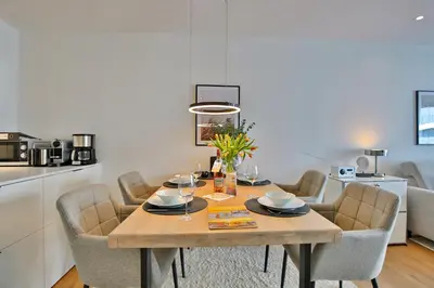 Ein Sitzbereich in der Unterkunft Residenz am Hang Residenz am Hang Appartement 311