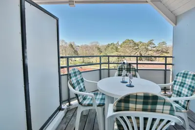 Ein Balkon oder eine Terrasse in der Unterkunft Residenz Ostseestrand Appartement 27