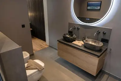 Ein Badezimmer in der Unterkunft Wellness House Oase Spa mit Whirlpool