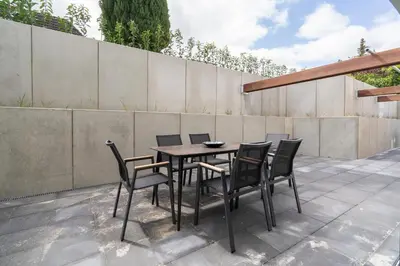 Ein Patio oder anderer Außenbereich in der Unterkunft Sturmfrei Lounge 1