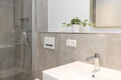 Ein Badezimmer in der Unterkunft Sturmfrei Suite 2