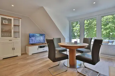TV/Unterhaltungsangebot in der Unterkunft Haus am Seehof 9 Ferienwohnung Ostseeliebe Nr 5